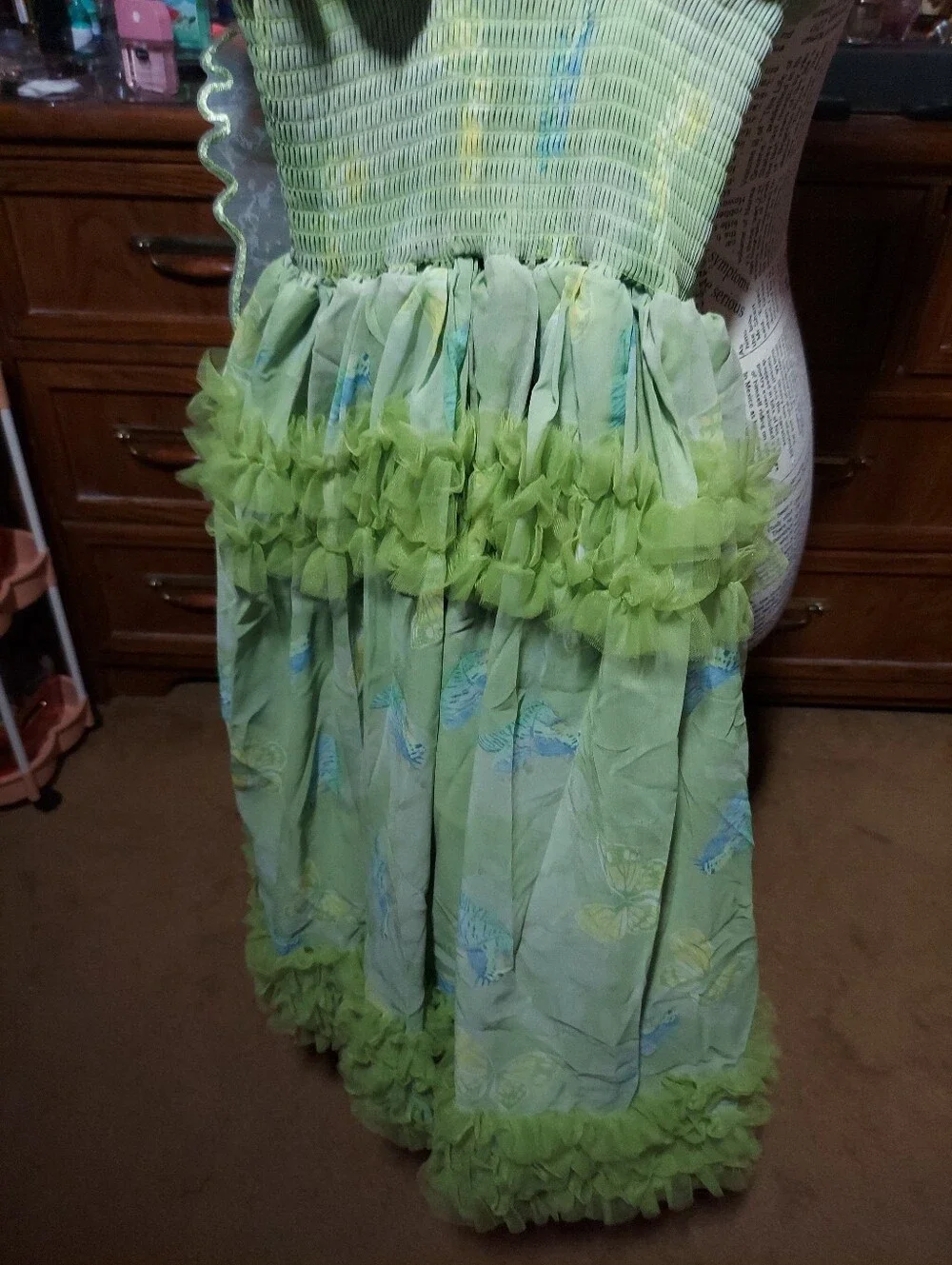 Green Fairy Butterfly Dress Costume for Kids - Unbranded